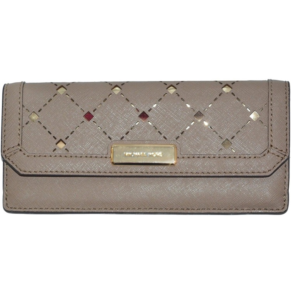 Michael Kors Jamey Flap Leather Slim Wallet